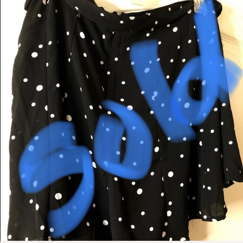 Forever 21 Plus Black and White Polka Dot Shorts